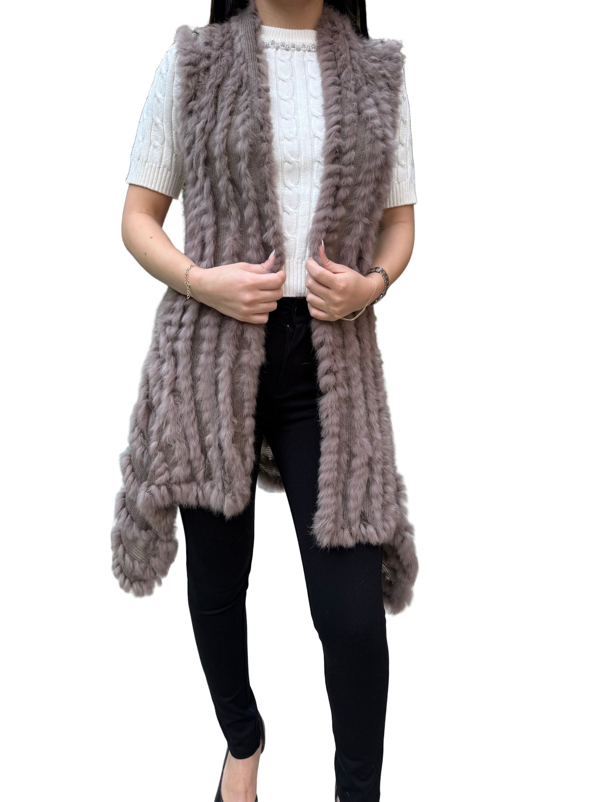 Luxury Real Rabbit Fur Vest