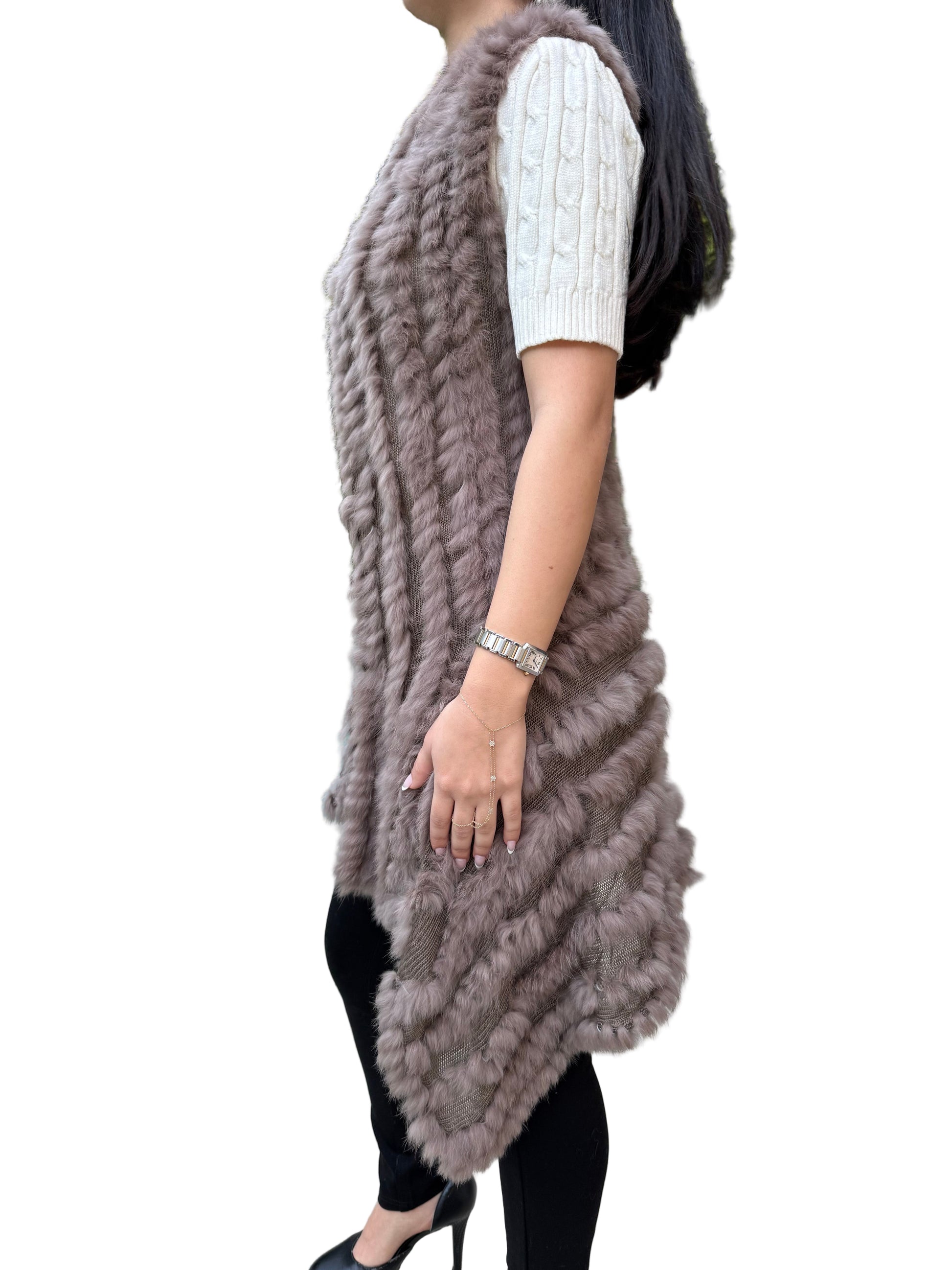 Luxury Real Rabbit Fur Vest