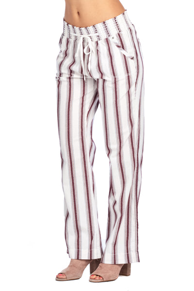 LP21 Striped Linen Pants - FashionPosh