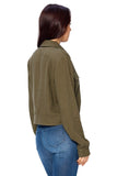 Button Down Linen Jacket - FashionPosh