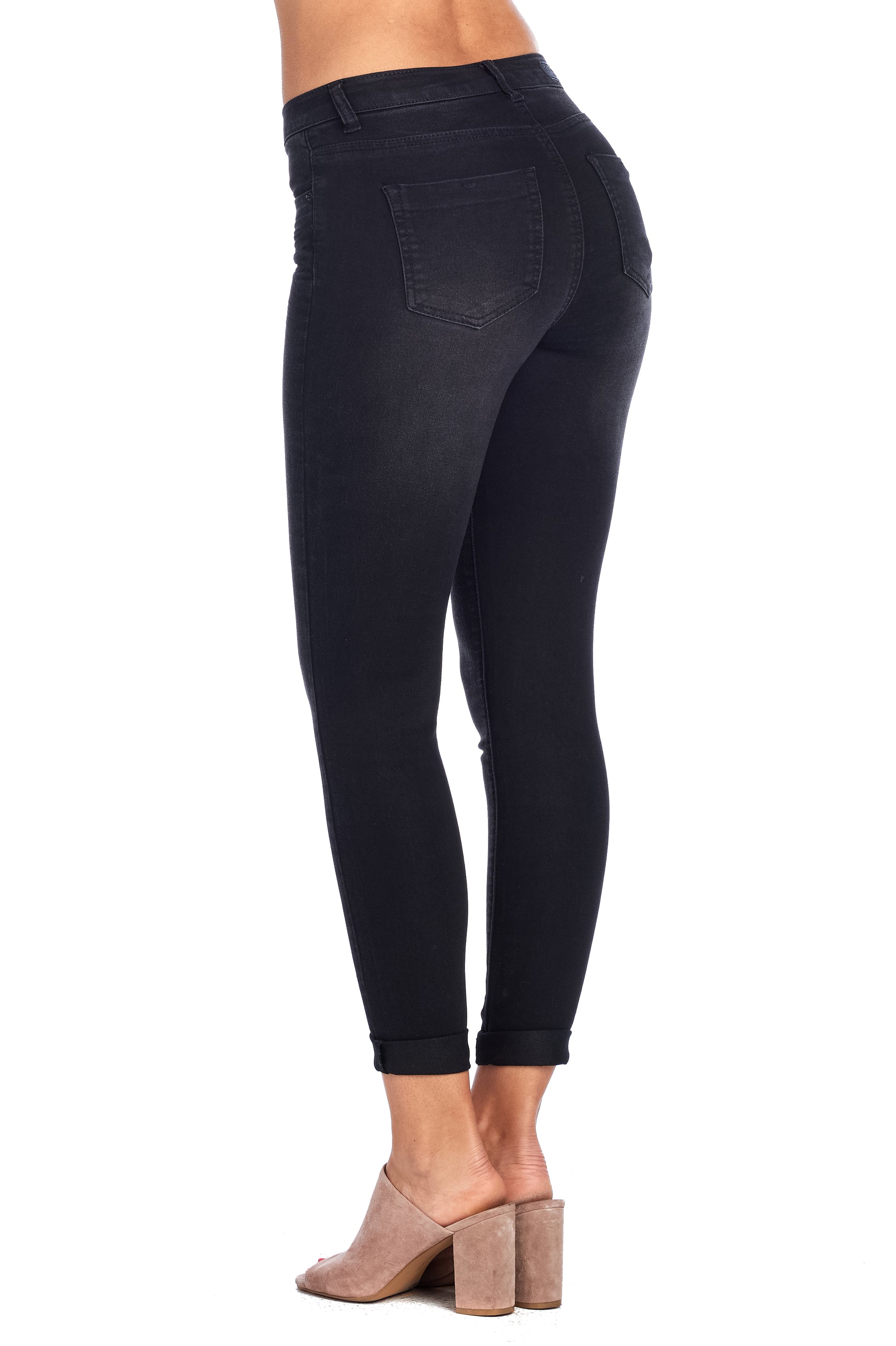 DP9946 Butt Lifting Skinny Leg Denim Jeans - FashionPosh