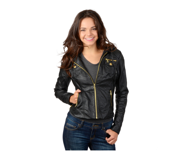 JK9489 Hooded Biker Jacket (More color options) - FashionPosh