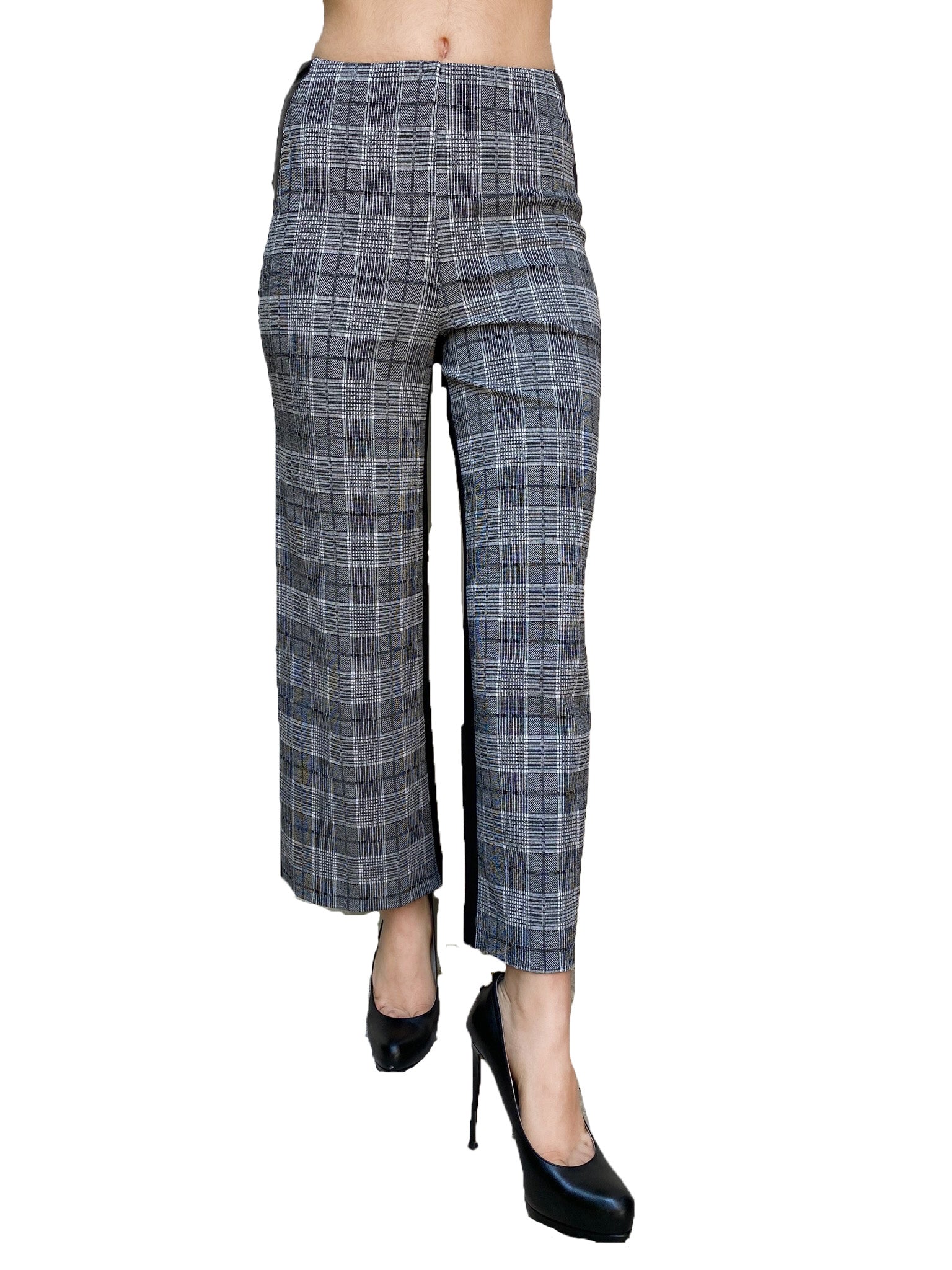 Lysse Wide Leg Plaid Pants - FashionPosh