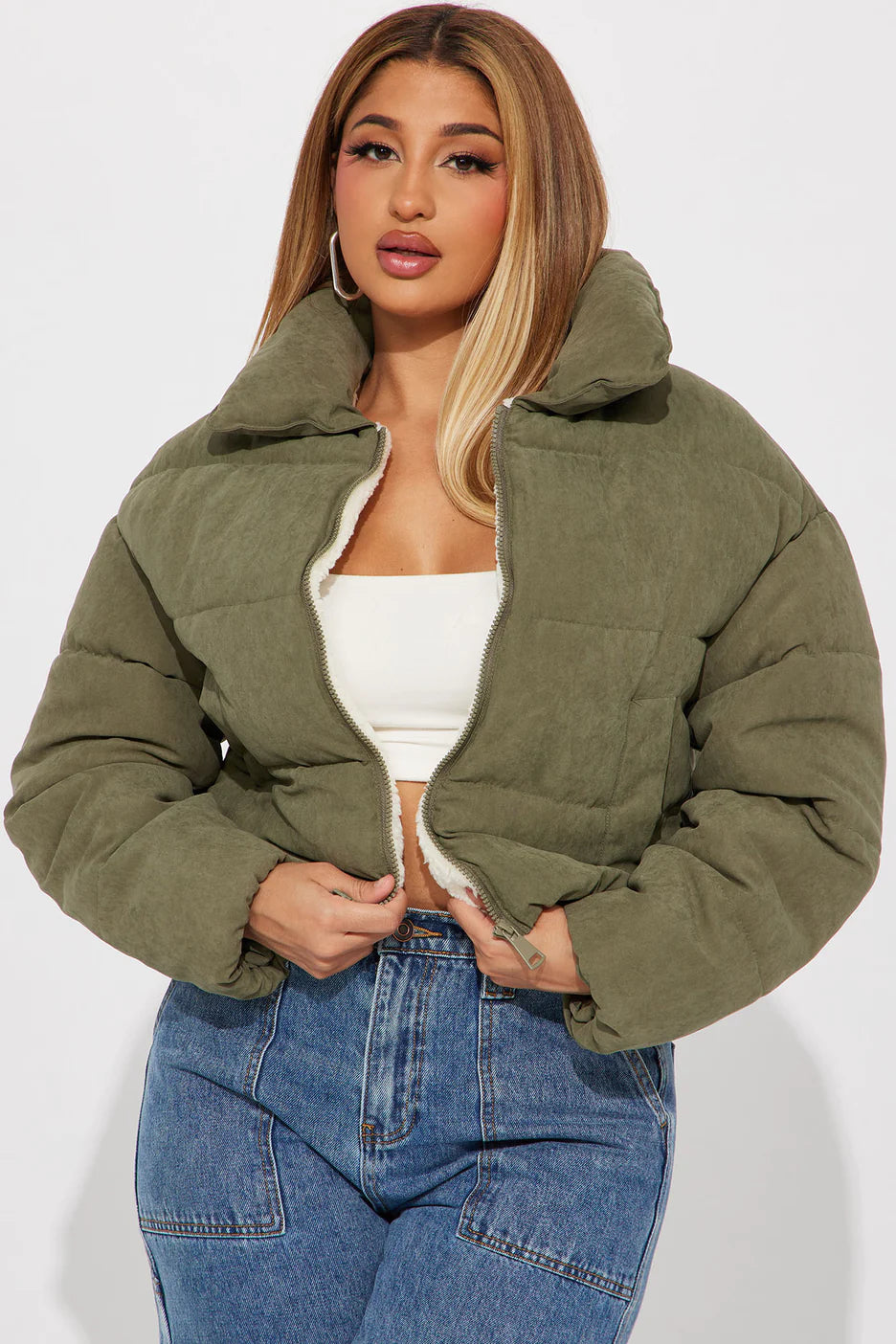CiSono Puffer Jacket W/Fleece Lining (More Colors) - FashionPosh