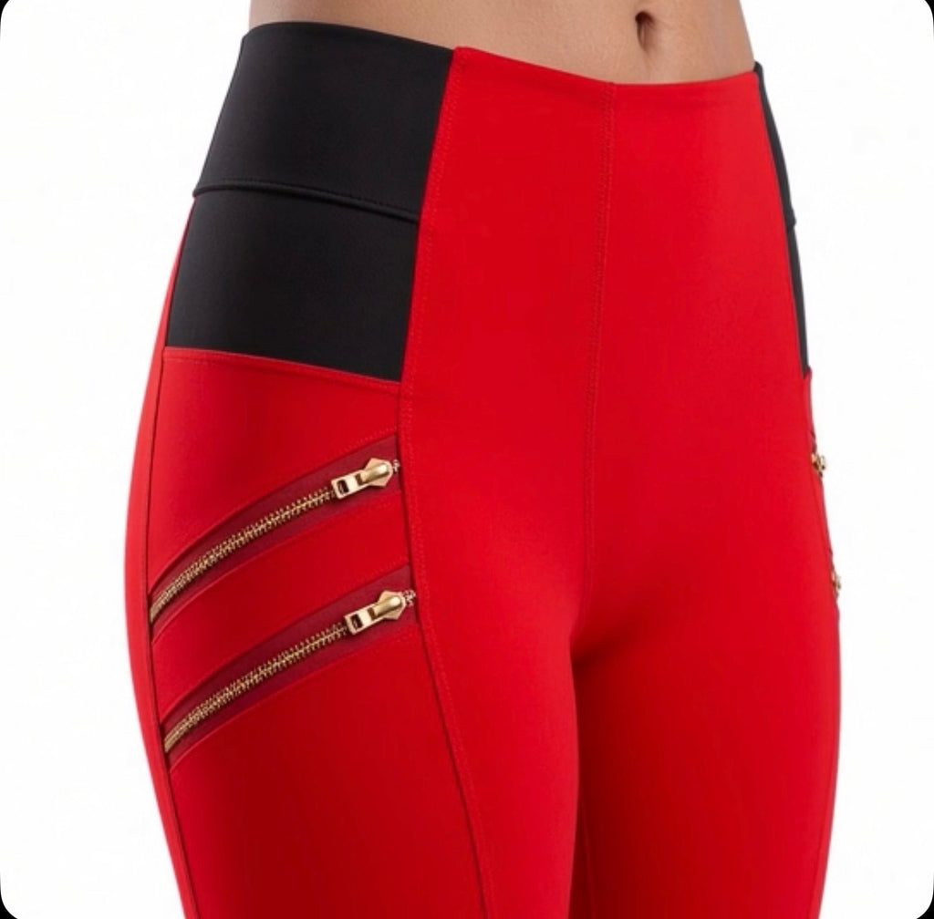P9364 Ci Sono Elastic High Waisted Leggings( More Colors)