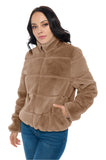 Ci Sono Fur Zip-Up Jacket