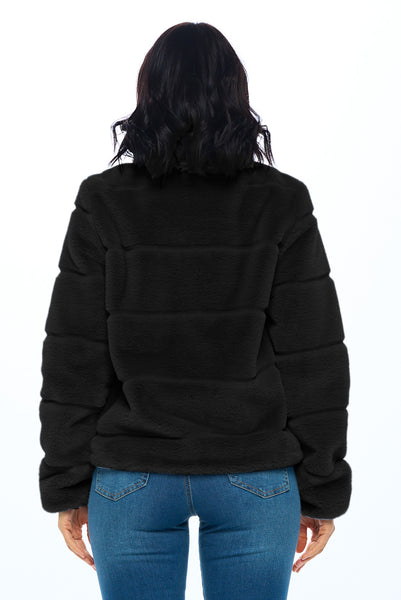 Ci Sono Fur Zip-Up Jacket