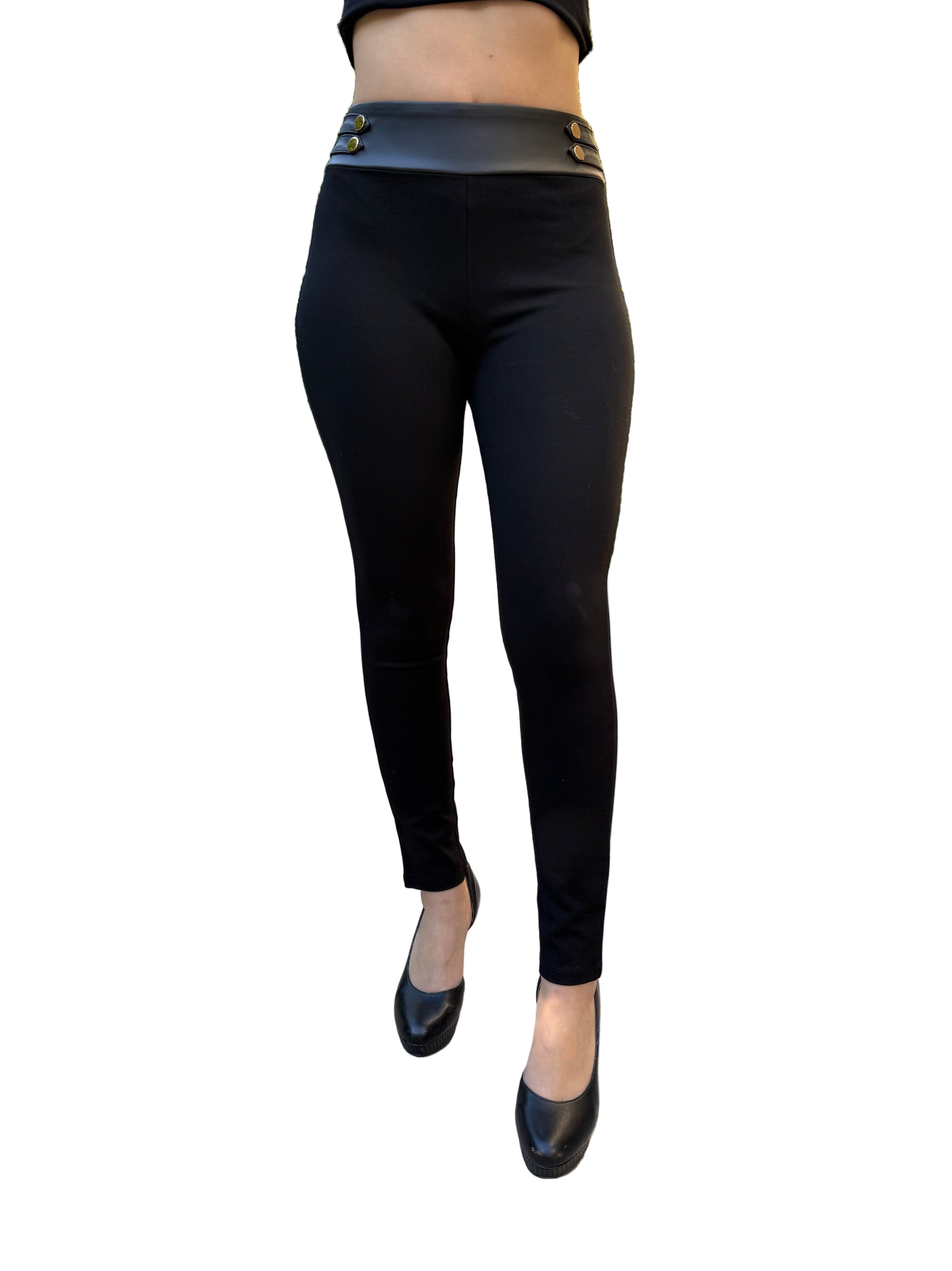 Ci Sono Vegan Leather High Waisted Leggings