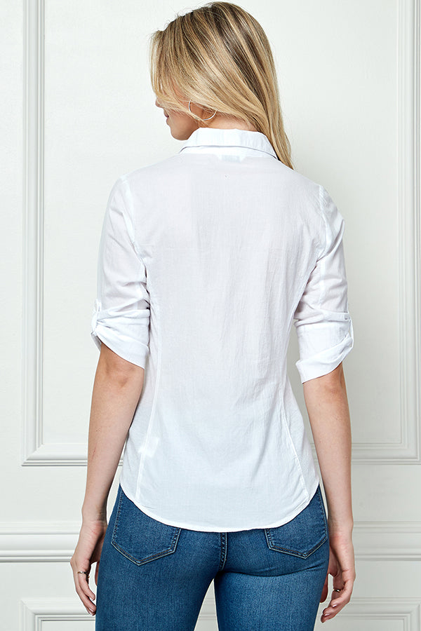 CiSono Ribbed Cage Button Down Shirt (Various Color Options)