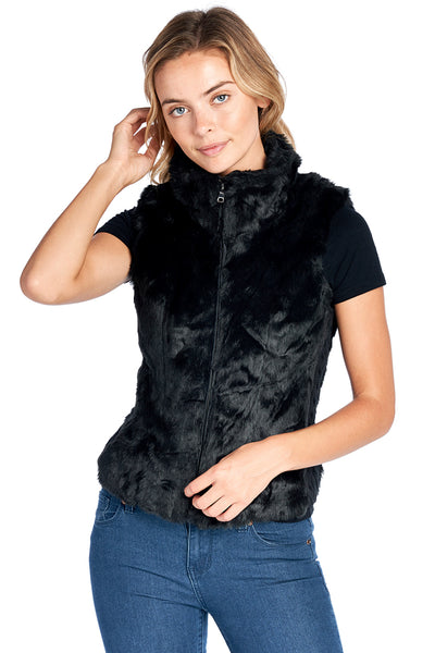 FV17 Faux Fur Vest - FashionPosh