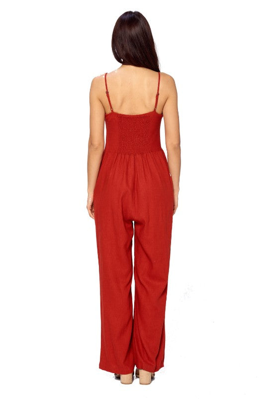 Linen Romper Pants - FashionPosh