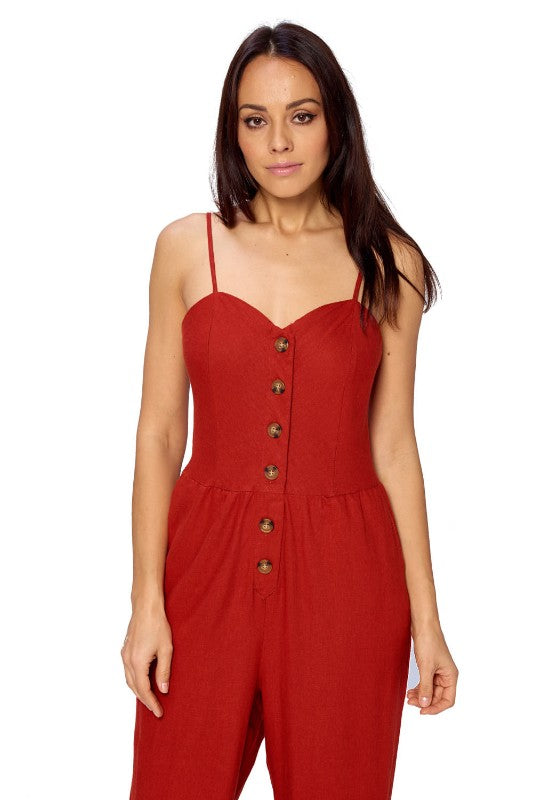 Linen Romper Pants - FashionPosh