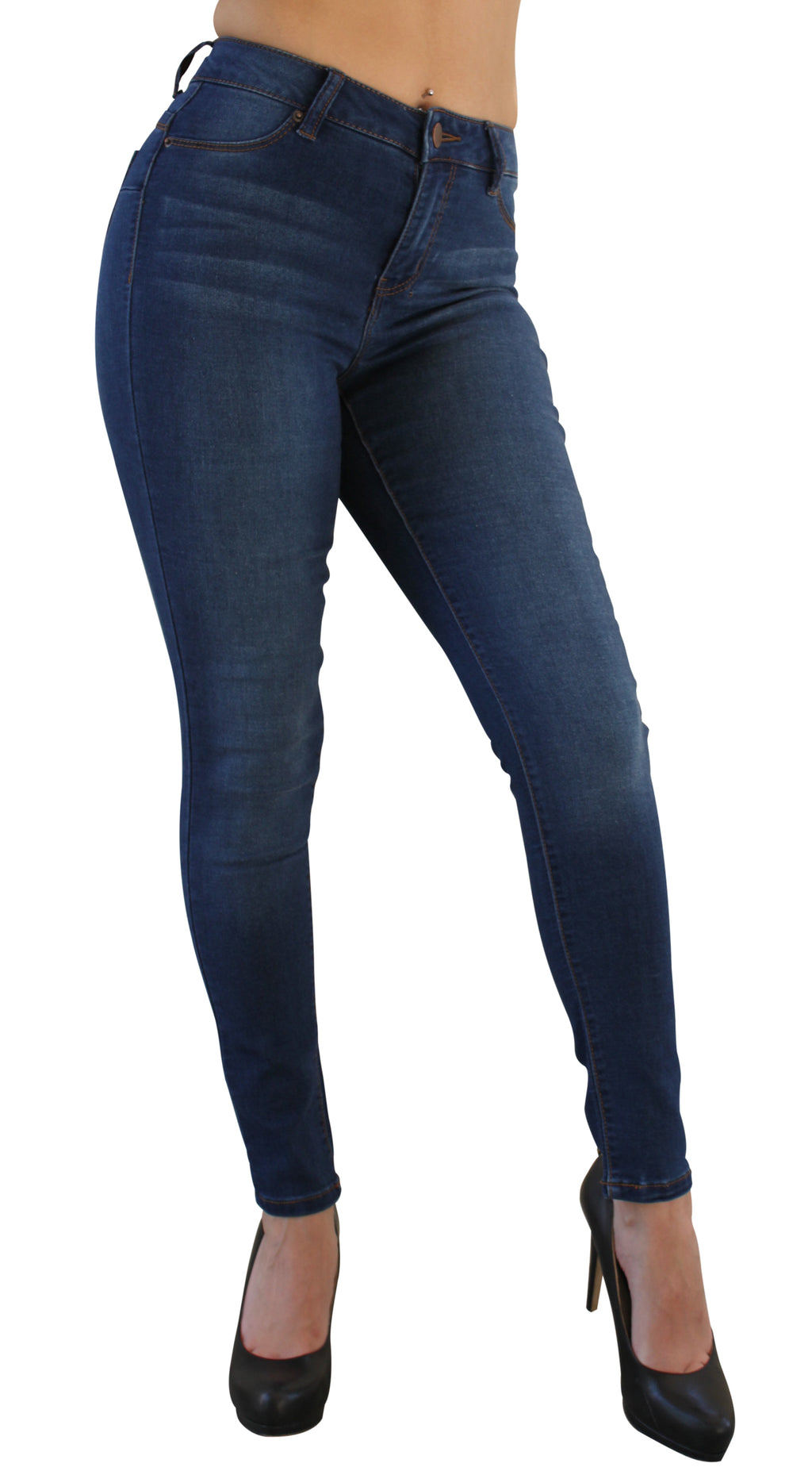 DP9856 Ci Sono Basic Sculpting Denim Jeans - FashionPosh