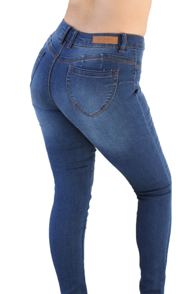 DP9856 Ci Sono Basic Sculpting Denim Jeans - FashionPosh