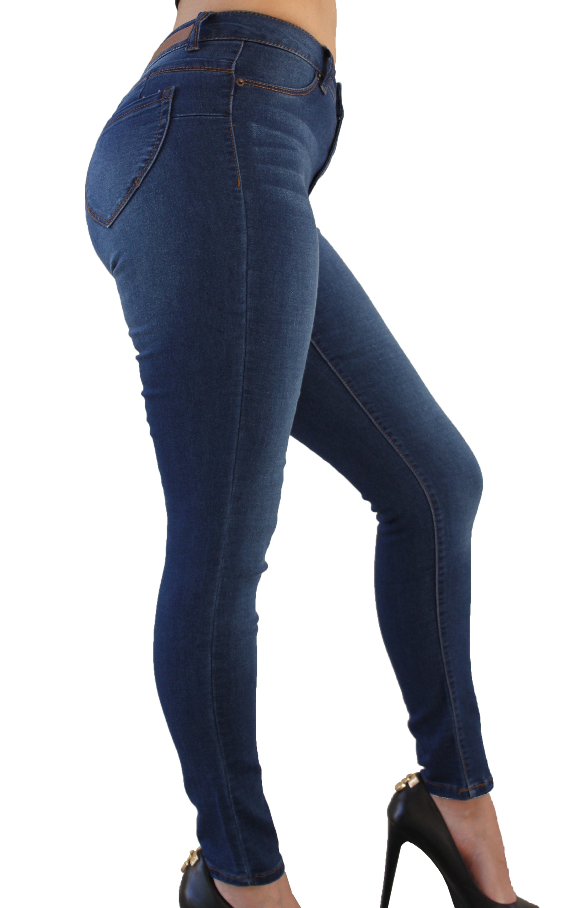 DP9856 Ci Sono Basic Sculpting Denim Jeans - FashionPosh