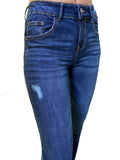 DP9962 CiSono Sculpting Ripped Skinny Leg Denim Jeans