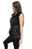 DV623 Chic Zip-Up Fur Vest - FashionPosh