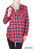 TPT148 Hooded Flannel Plaid Shirt (More color options) - FashionPosh