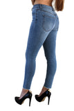 DP1012 CiSono Light Skinny Leg Denim Jeans - FashionPosh