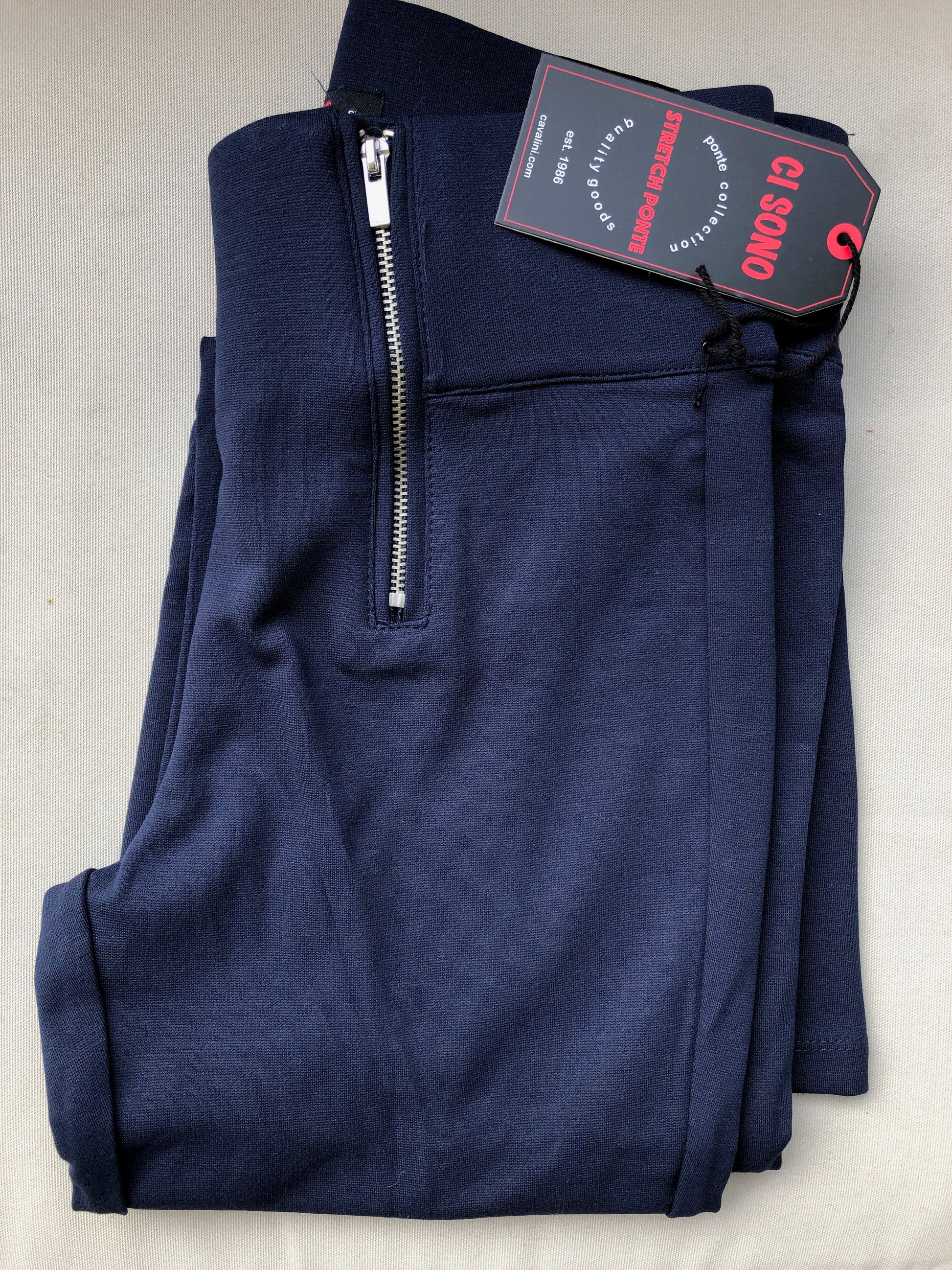 PP143 Ponte Leggings W/Zipper Accent - FashionPosh
