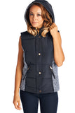 NYV1009 Hooded Buffer Vest - FashionPosh