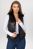 Reversible Vest Fur/Nylon - FashionPosh