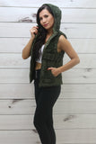 Chic Reversible Vest with Hoodie - FashionPosh