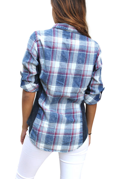 PTP18 Ribbed Plaid Shirt - FashionPosh