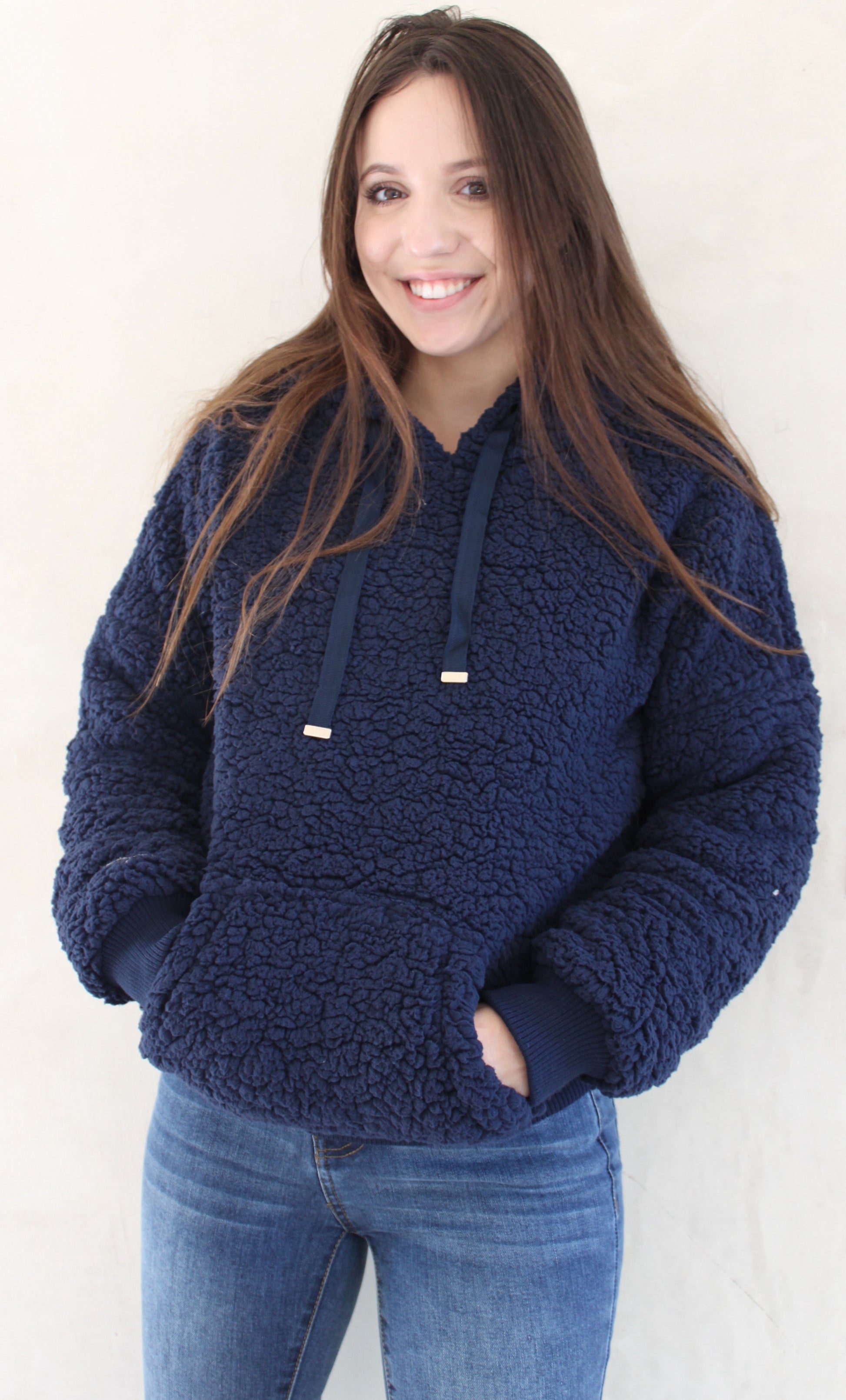 Hooded Fluffy Sweater - FashionPosh