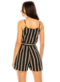 Striped Romper Shorts - FashionPosh