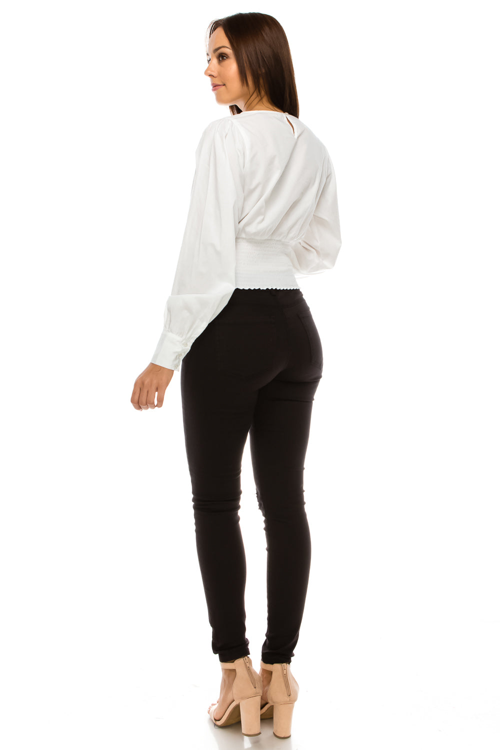 WTP15 Lace Up Top - FashionPosh