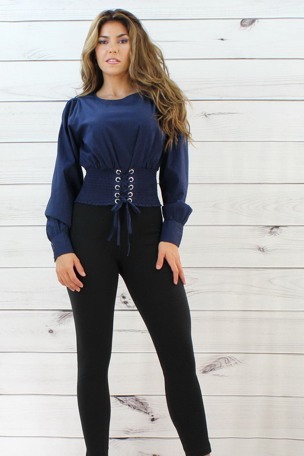 Corset Waist Top - FashionPosh
