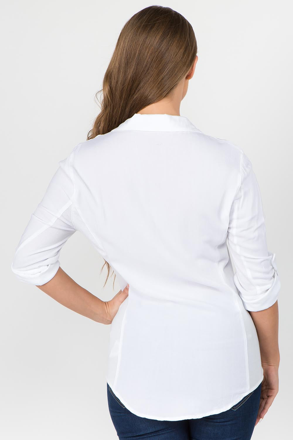 Button Down Shirt w/ Contrast Rib (More Colors) - FashionPosh