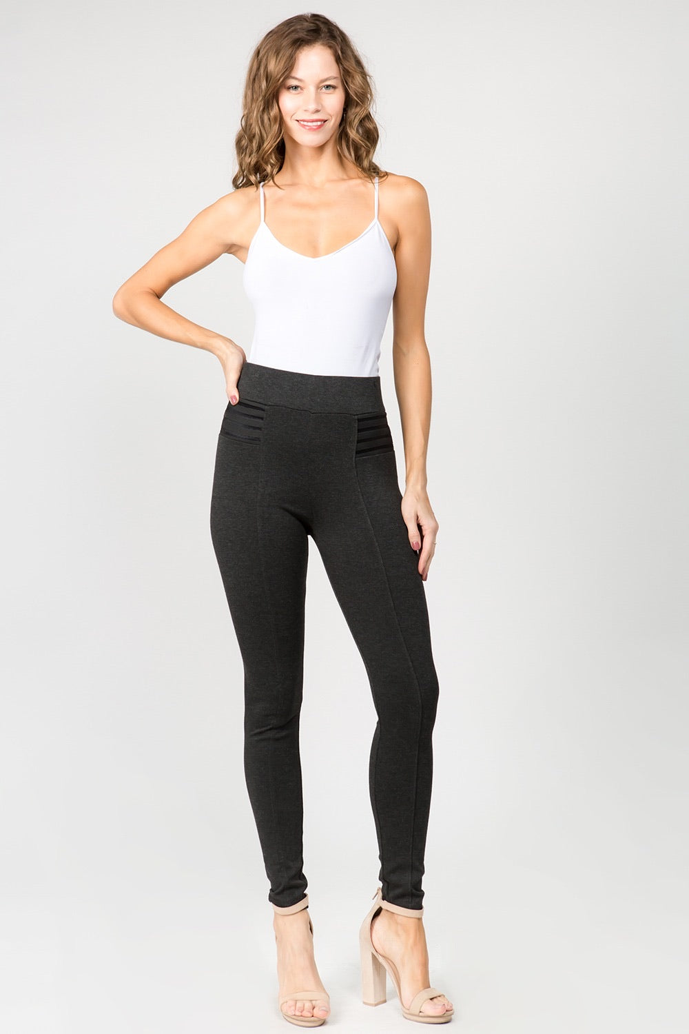 CiSono Ponte High Waist Leggings - FashionPosh