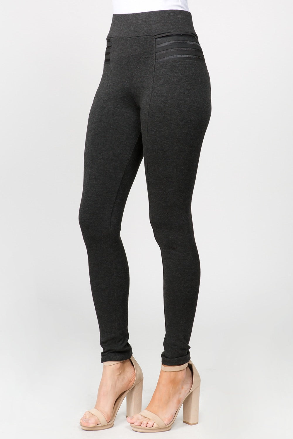 CiSono Ponte High Waist Leggings - FashionPosh