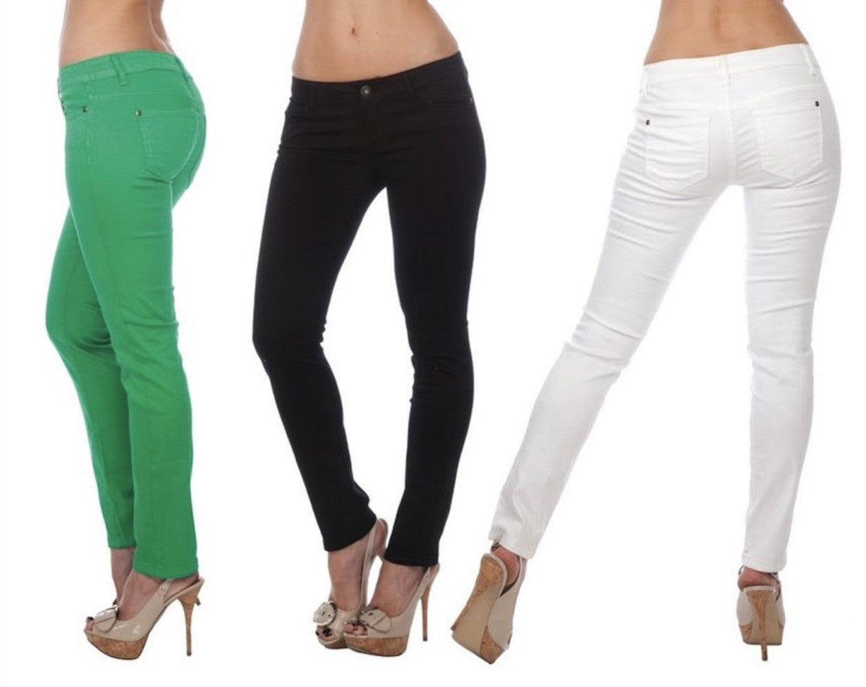 P1852 Ci Sono Skinny Leg Jean Leggings (More color options) - FashionPosh